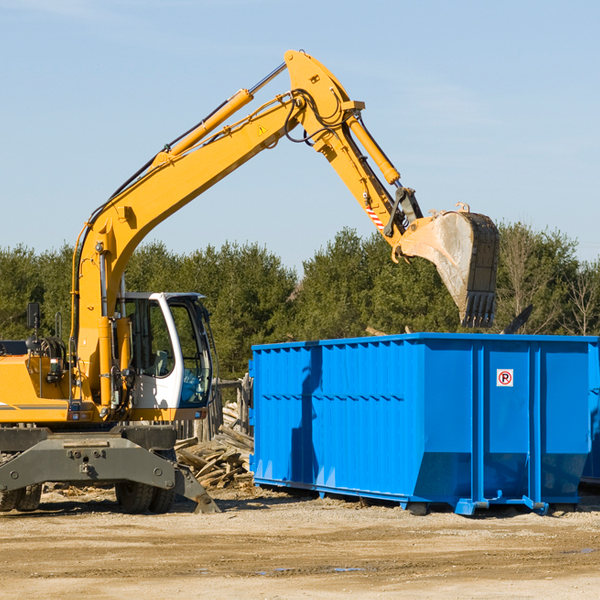 can i choose the location where the residential dumpster will be placed in Alden NY